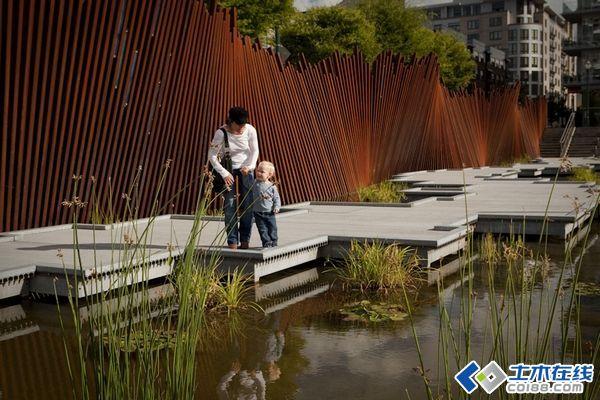 园林绿化 园林景观实景 雨水花园设计典范——唐纳德溪水公园